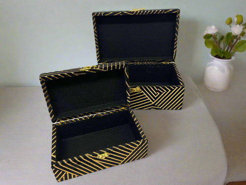 Black/Gold Storage Box Set