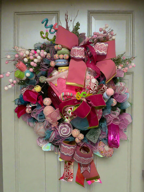 XL Land of Candy Holiday Wreath