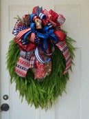 Patriotic Beadgrass Wreath