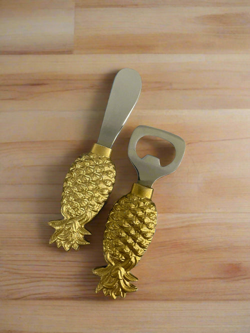 Pineapple Spreader and Bottle Opener Set