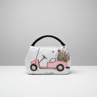 Pink Floral Golf Cart Thermal Bag-small