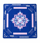 Blue and Pink 32.5 x 32.5 Non-Slip Mahjong Mat