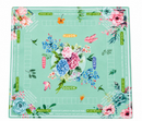Mint Green Colorful Non-Slip Mahjong Mat 31.5 x 31.5