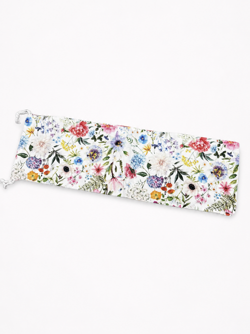 Floral Mahjong Canvas Tile Bag Set