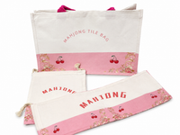 Mahjong Cherry Mat & 3 Matching Bags