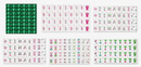 Mahjong Tile Set 160pc Emerald Gems