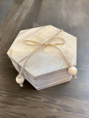 Hexagonal Stone Coaster Set