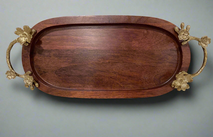 Oval Wood Serving Trays