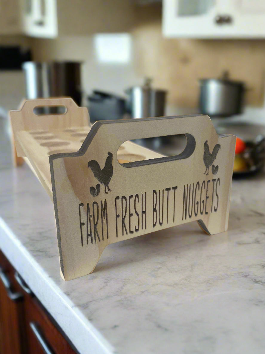 Personalized Wooden Egg Tray