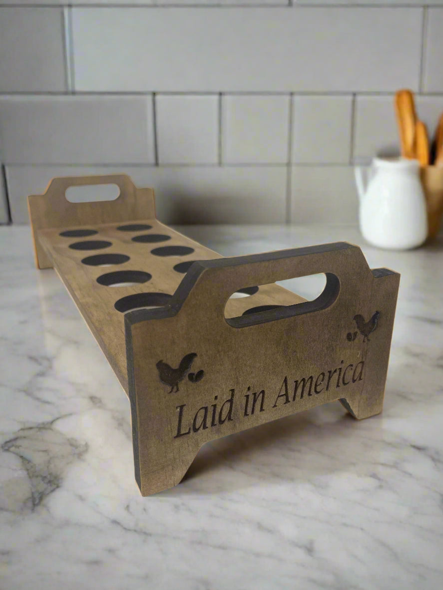 Personalized Wooden Egg Tray