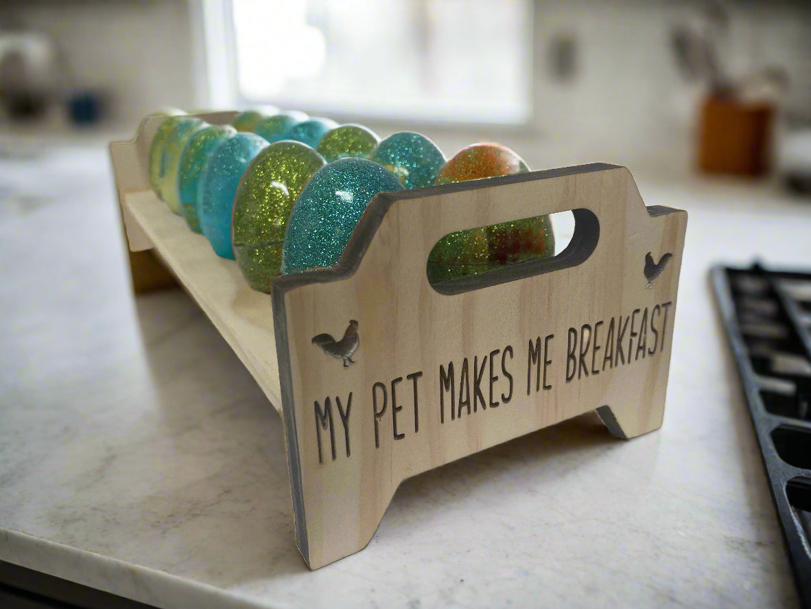Personalized Wooden Egg Tray
