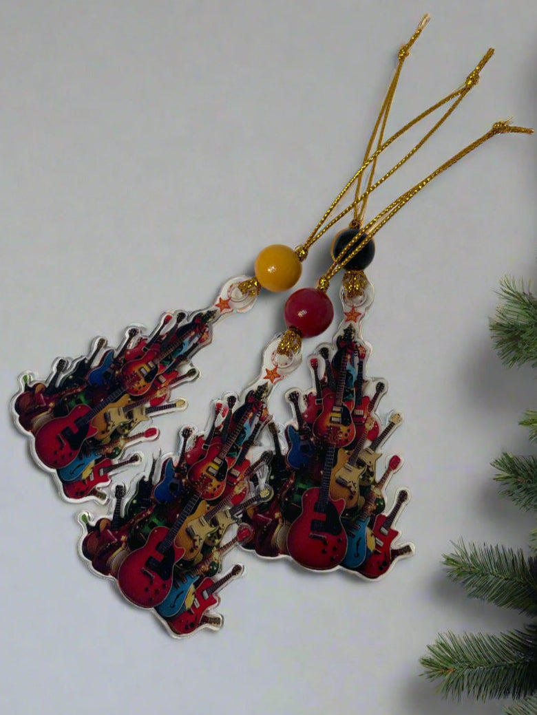 Guitar Christmas Tree Ornament