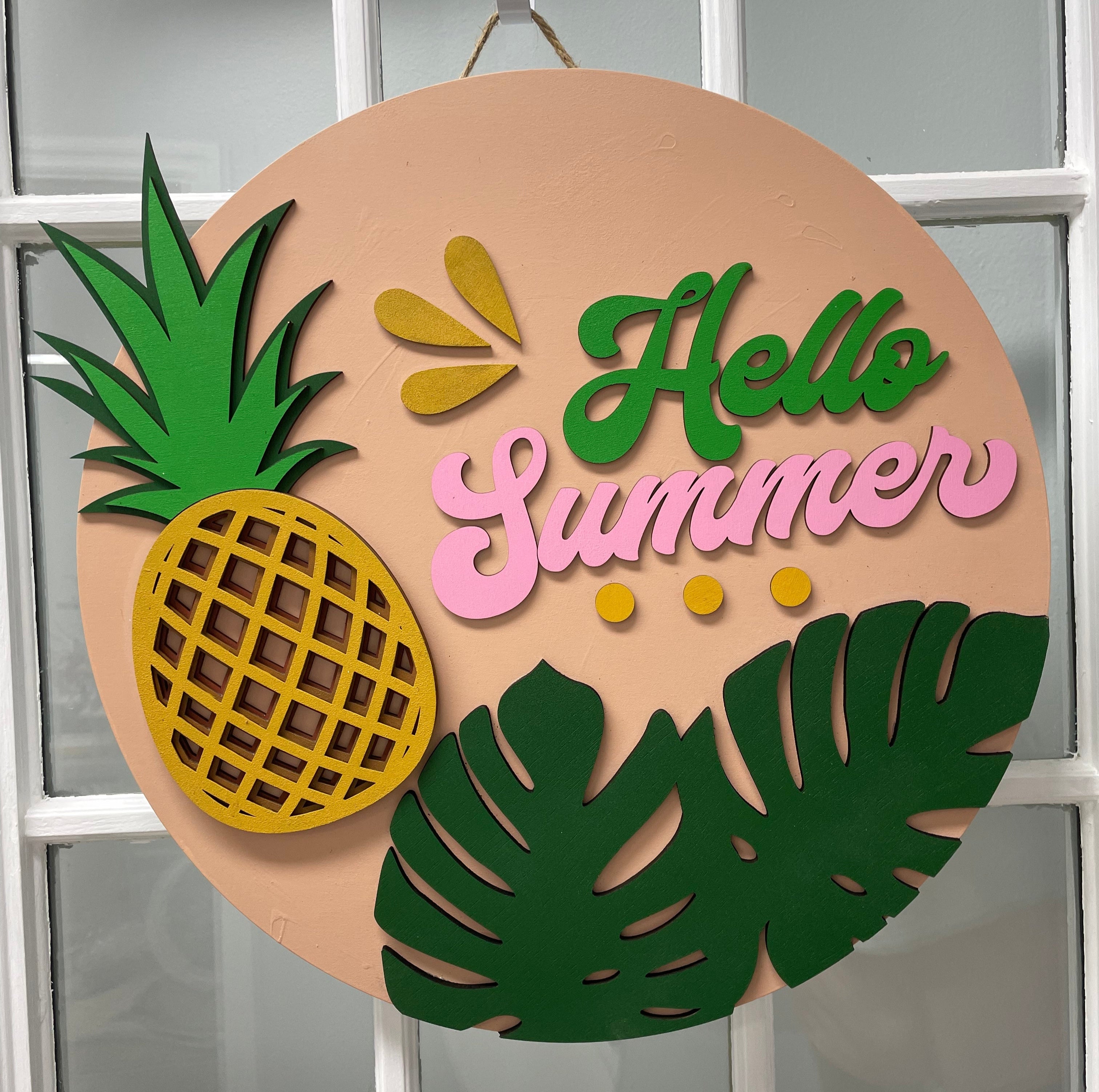 Hello Summer Doorhanger