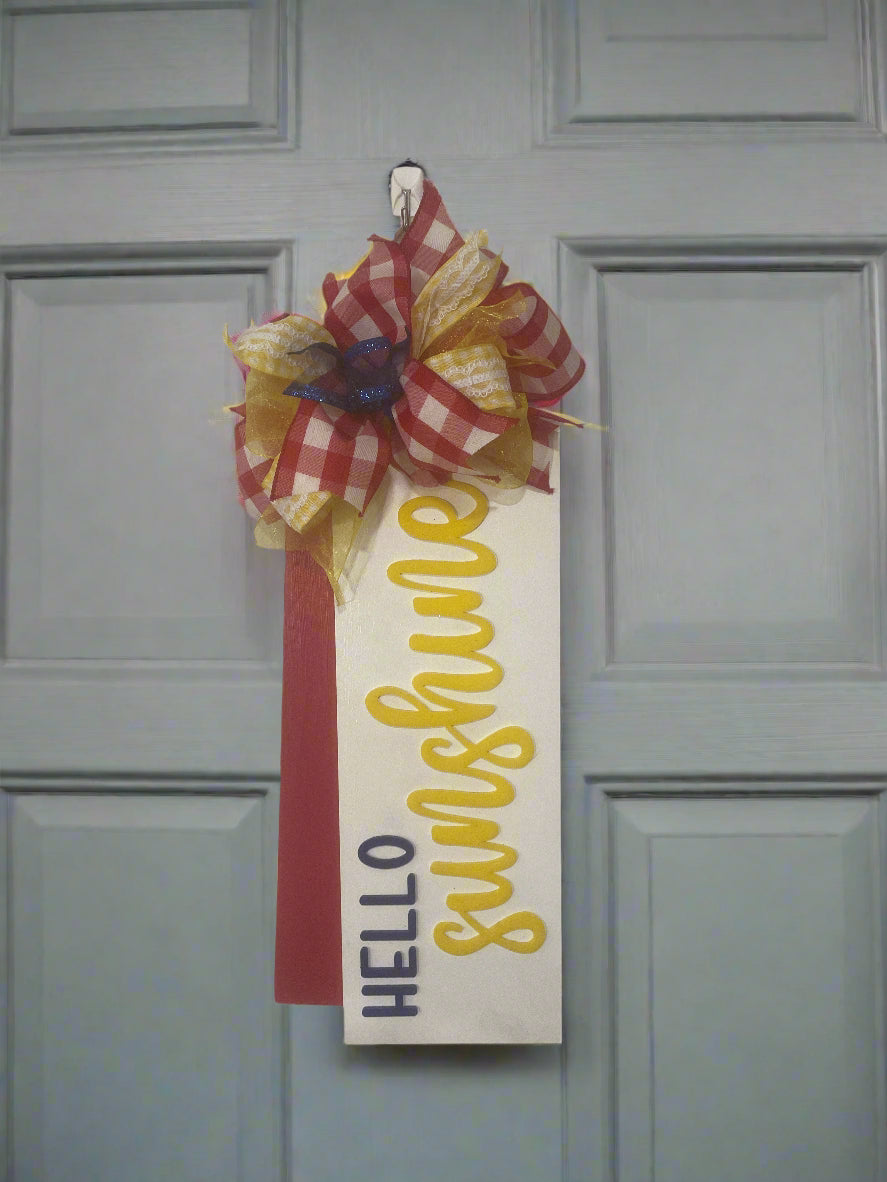 "Hello Sunshine" Door Hanger Tags
