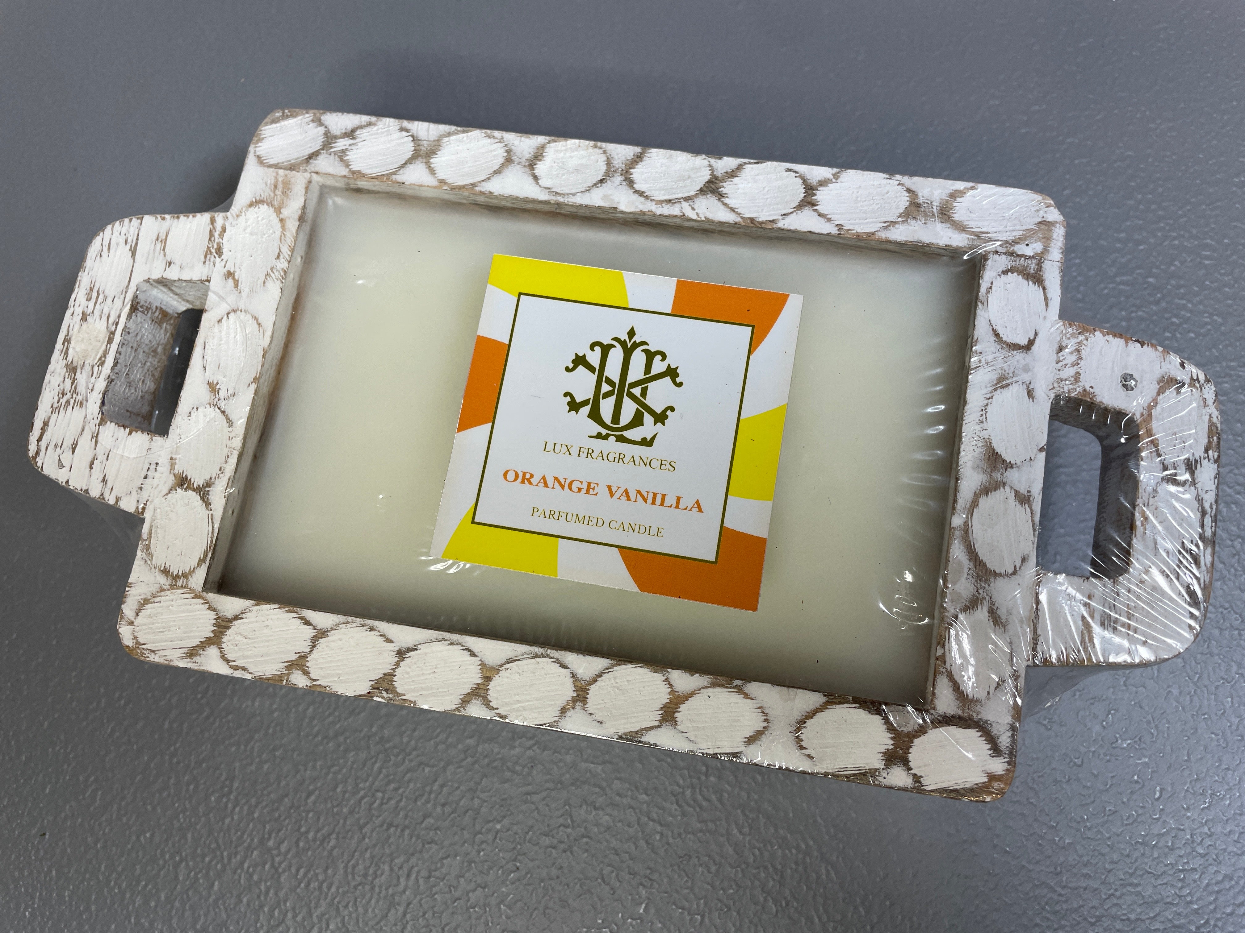 LUX Fragrances Orange Vanilla Parfumed Candle