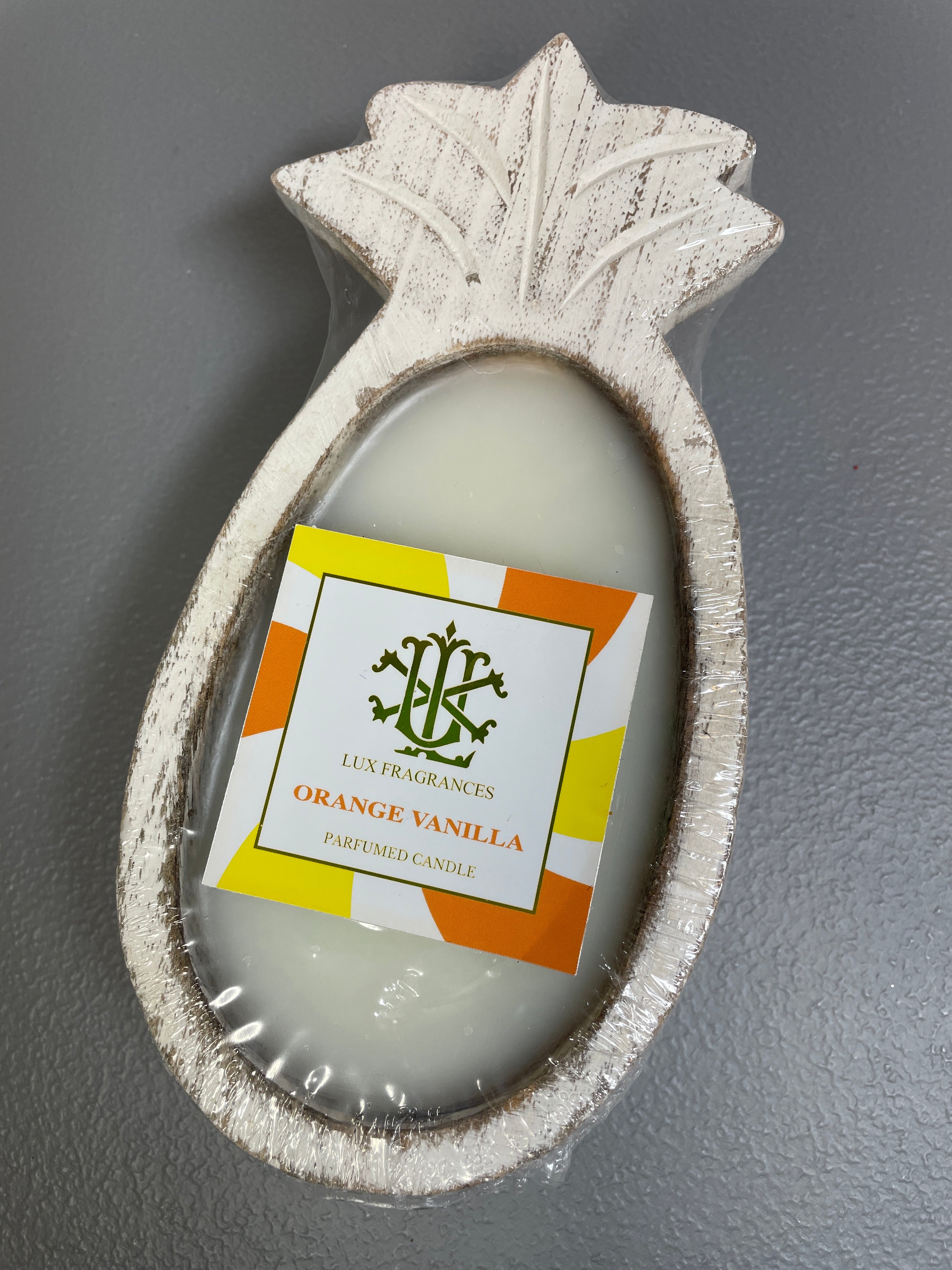LUX Fragrances Orange Vanilla Parfumed Candle