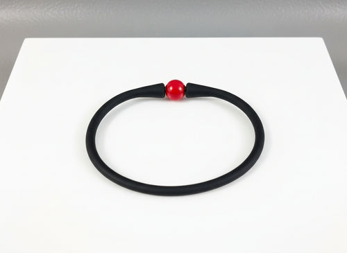 Red & Black Silicone Bracelet