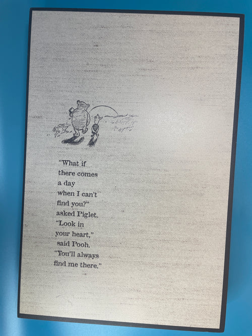 DEMDACO Winnie the Pooh Look in Your Heart Wall Art