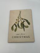P. Graham Dunn Wooden Postcard- First Christmas