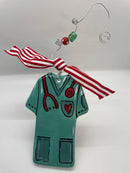 Glory Haus Nurse/Doctor Scrubs Flat Ornament
