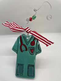 Glory Haus Nurse/Doctor Scrubs Flat Ornament