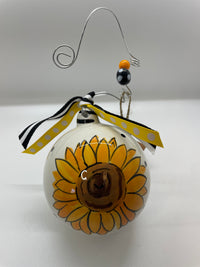 Faith Over Fear Sunflower Ornament