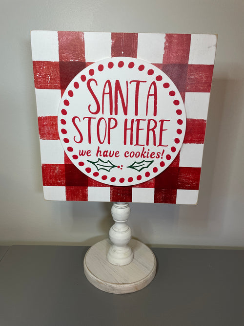 Glory Haus Santa Stop Here Topper