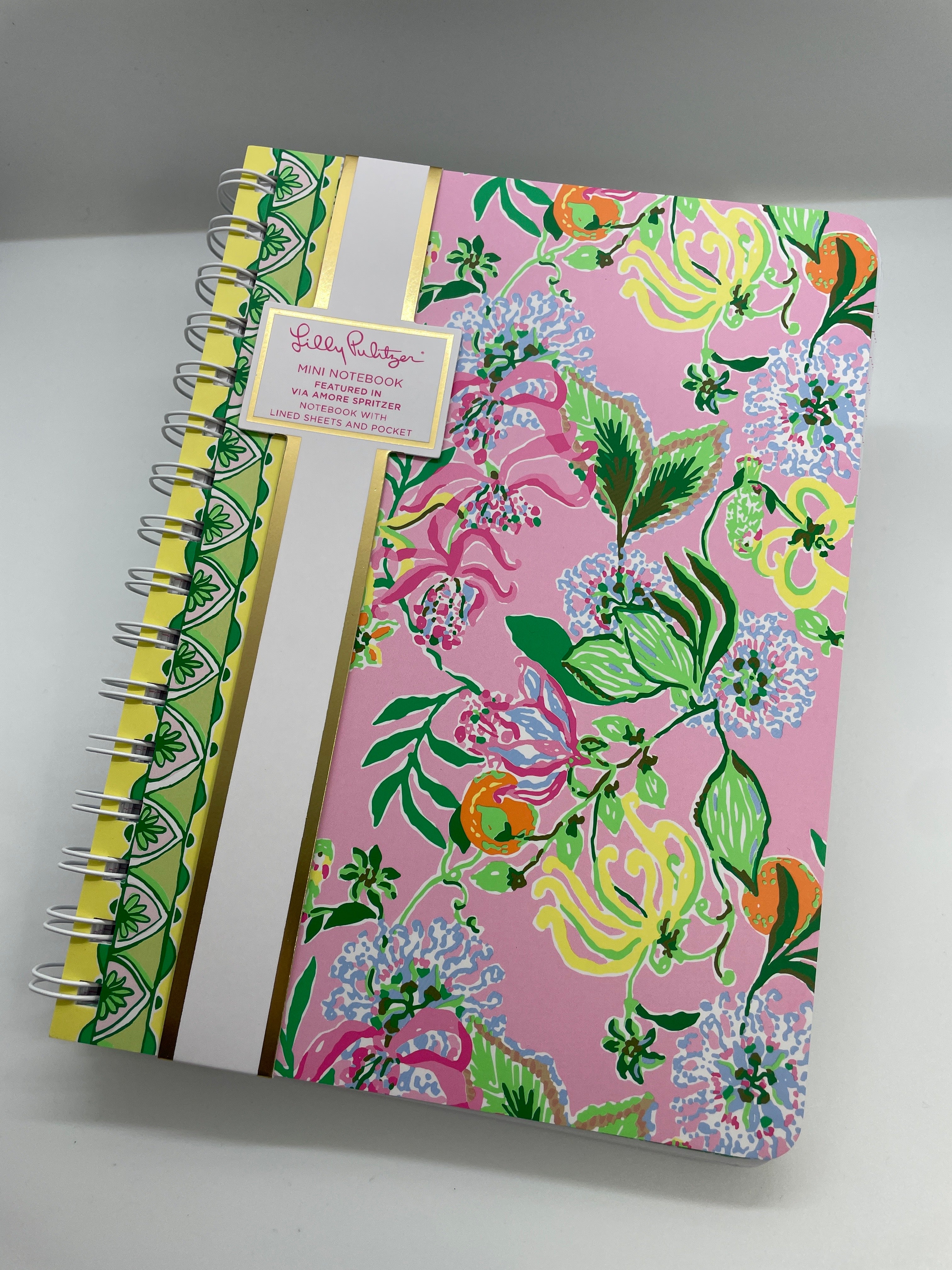 Lilly Pulitzer Mini Notebook "Via Amore Spritzer"