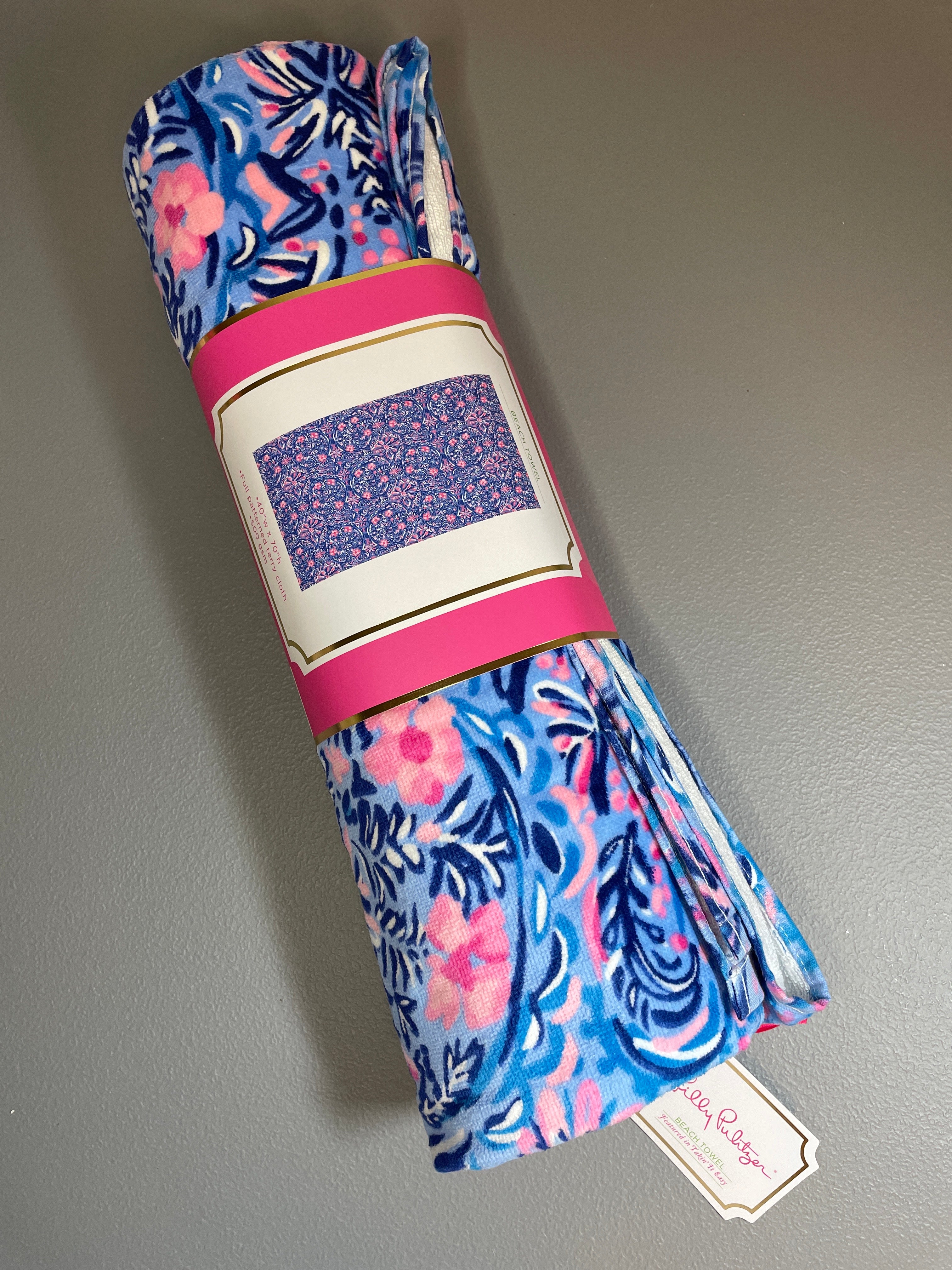 Lilly Pulitzer Beach Towel "Taking It Easy"