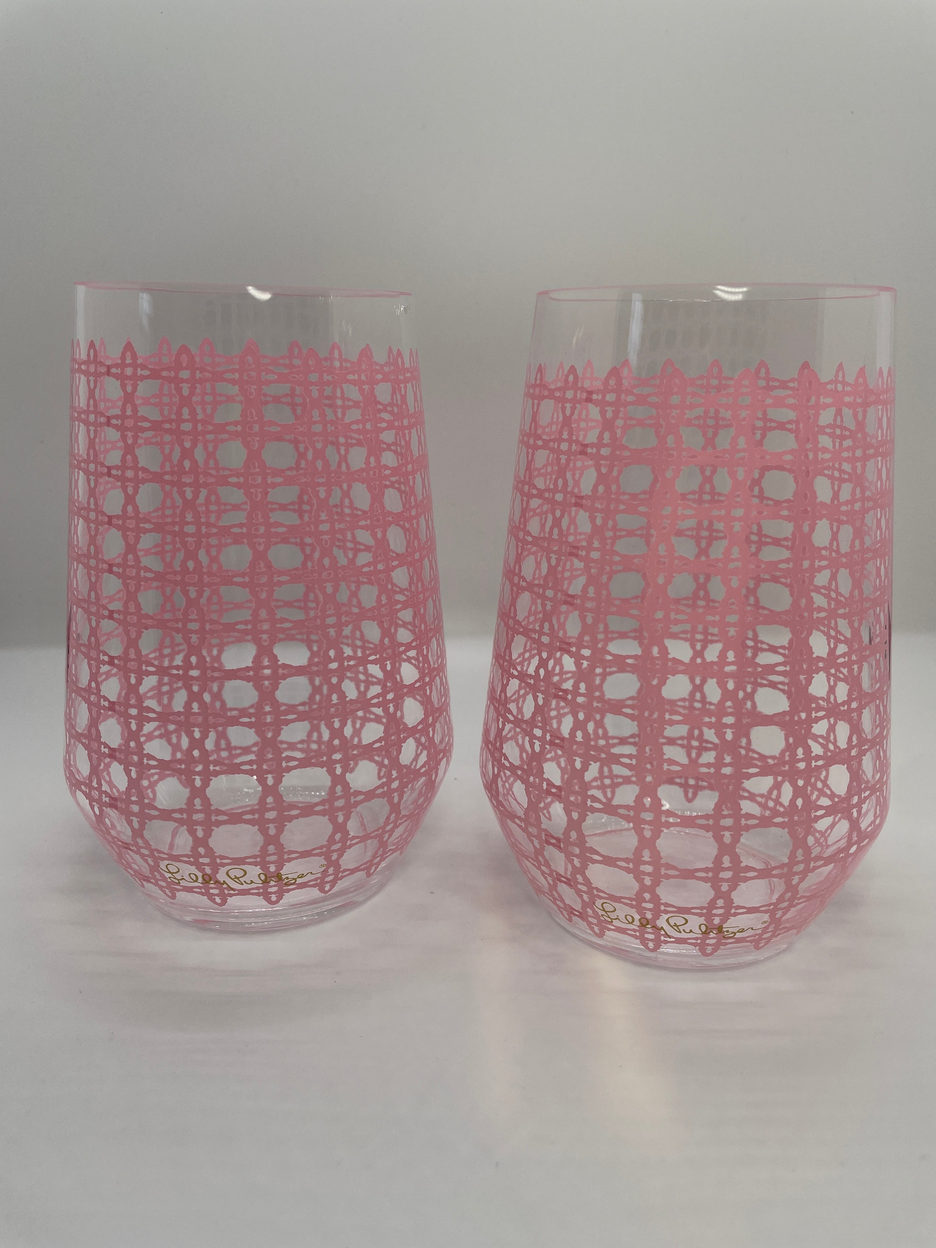 Lilly Pulitzer Acrylic Wine Glass Set