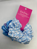 Lilly Pulitzer Large Scrunchie Set- blue/white