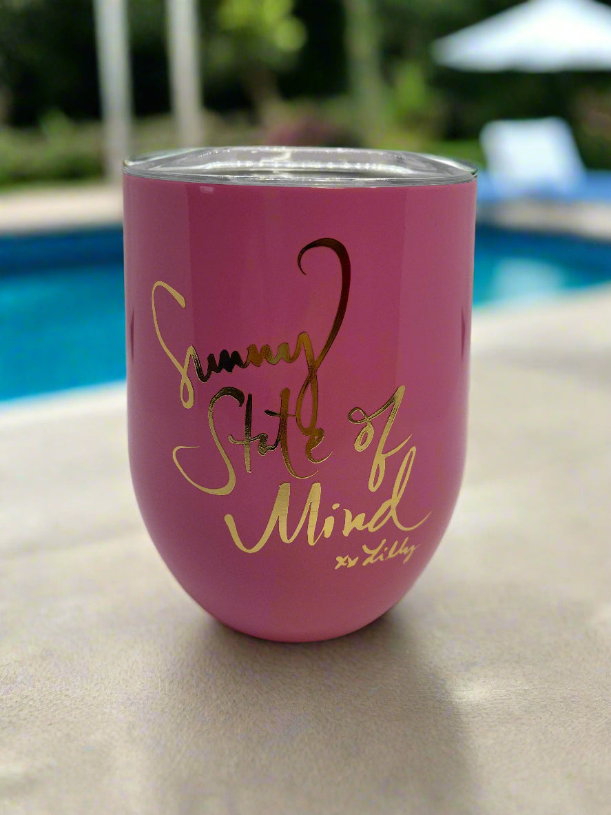 Lilly Pulitzer "Sunny State of Mind" Stemless Wine Tumbler