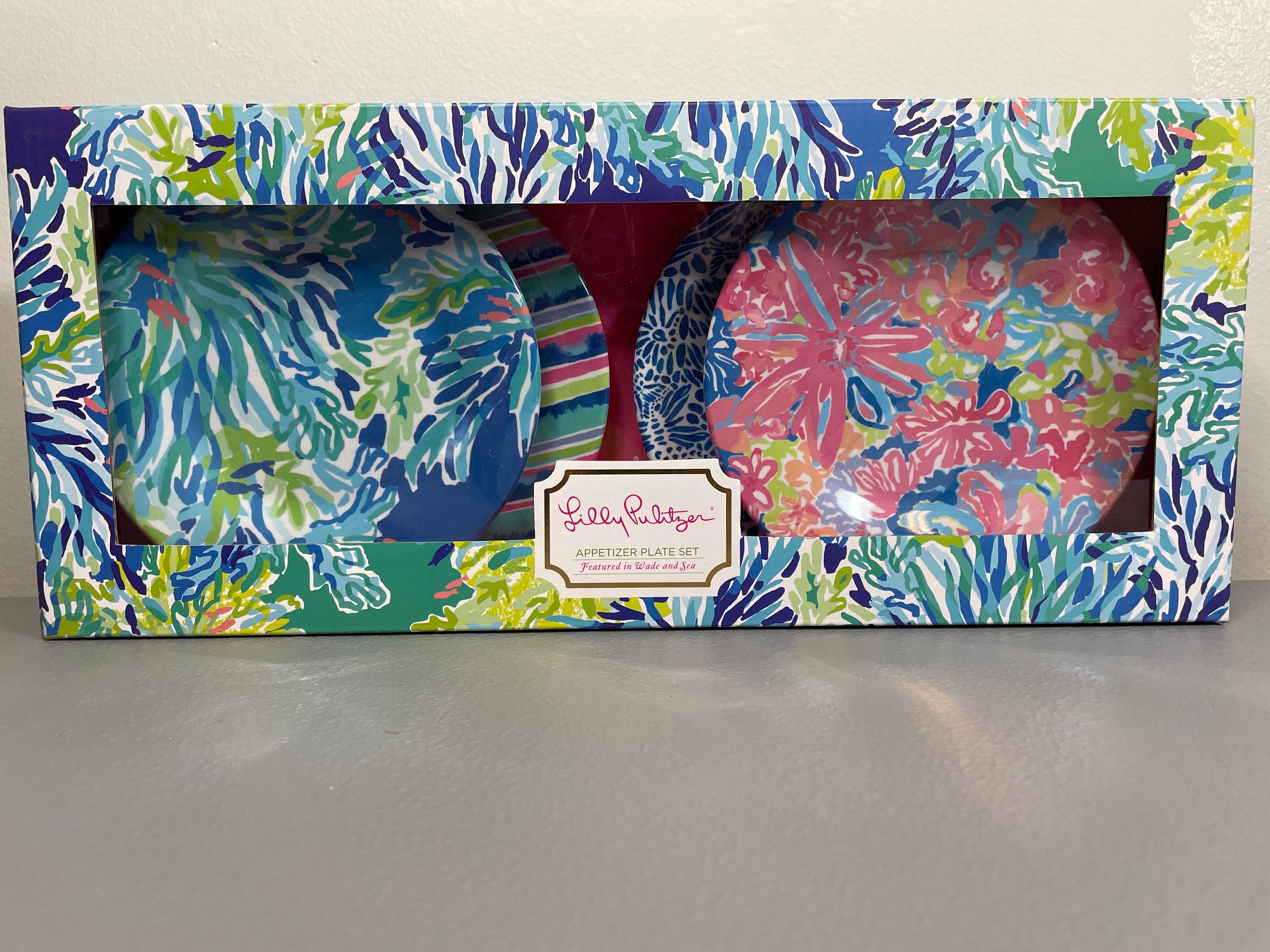 Lilly Pulitzer Appetizer Plate Set - Wade and Sea