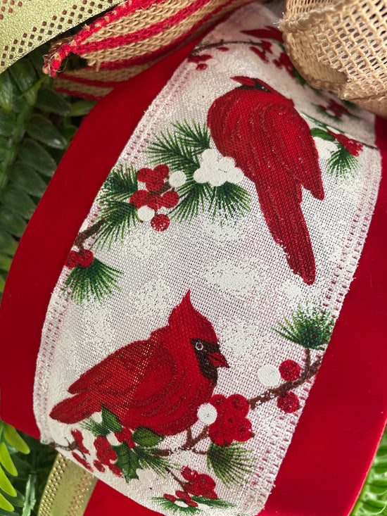 Holiday Cardinal Wreath