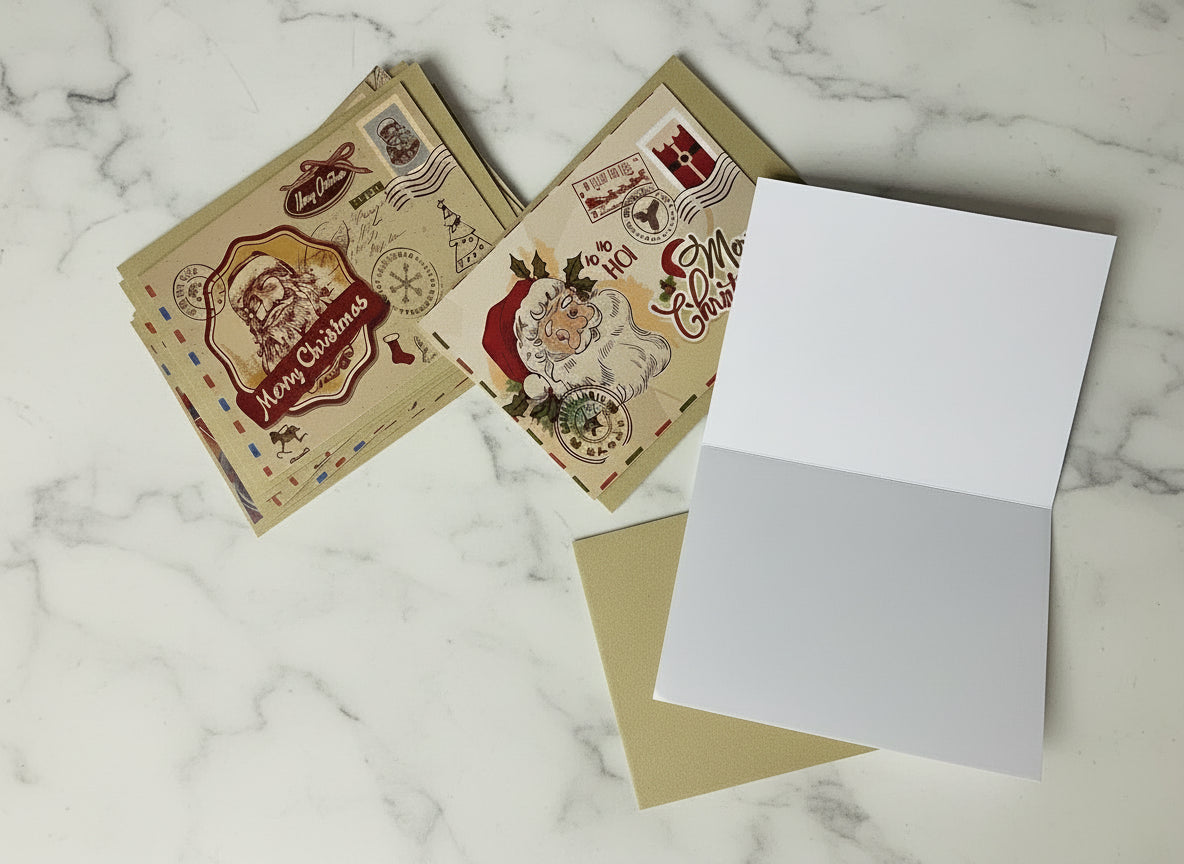 Vintage-Design Christmas Greeting Cards