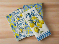 Lemon Floral Kitchen Towel Sets