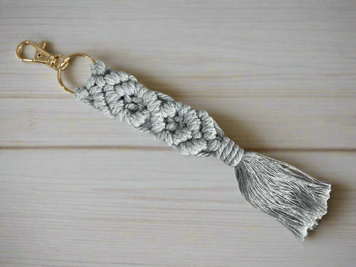 Boho Handwoven Tassel Keychain