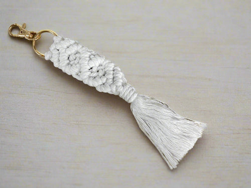 Boho Handwoven Tassel Keychain