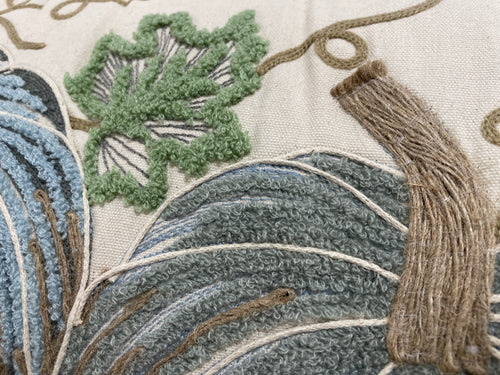 Blue Pumpkins Throw Pillow