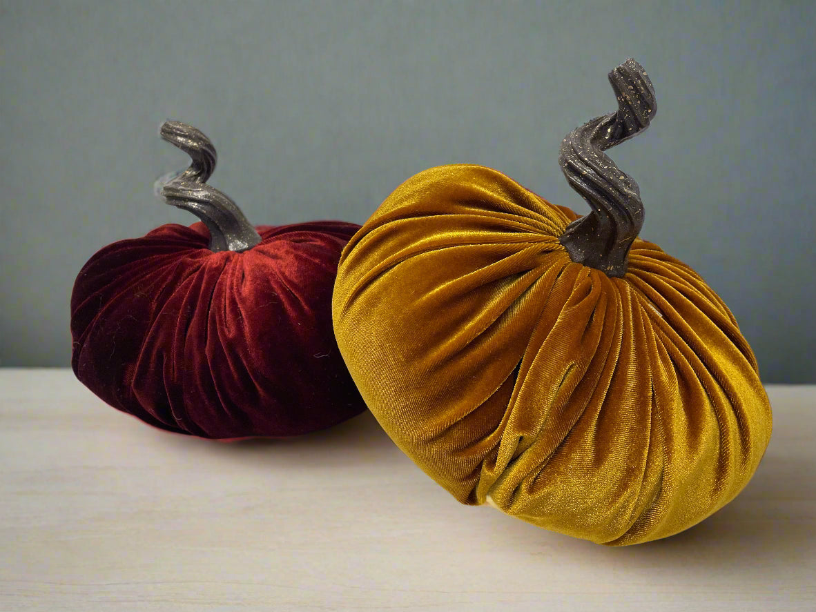 Velvet Plush Pumpkins
