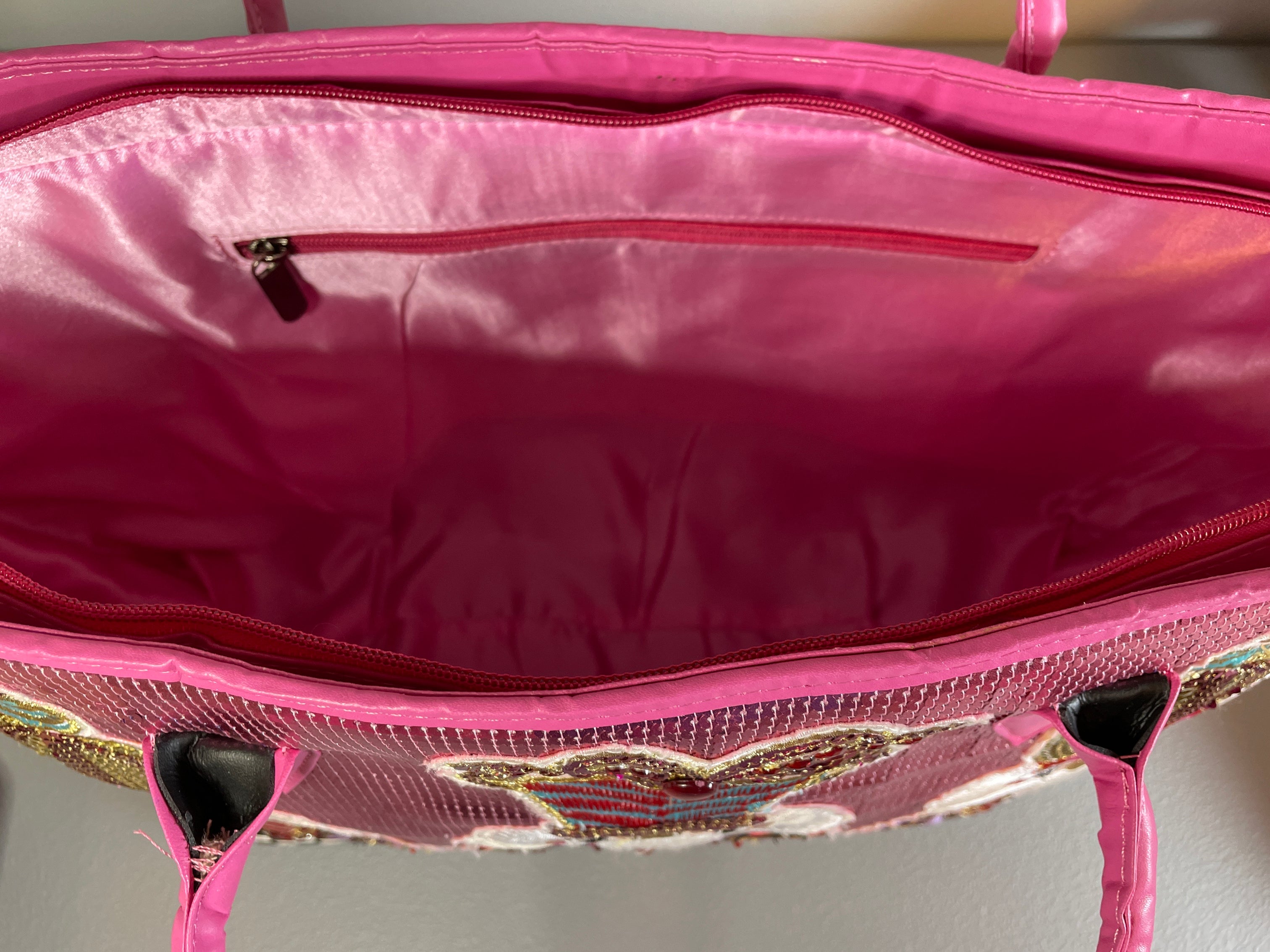Pink Sequin Nutcracker Tote