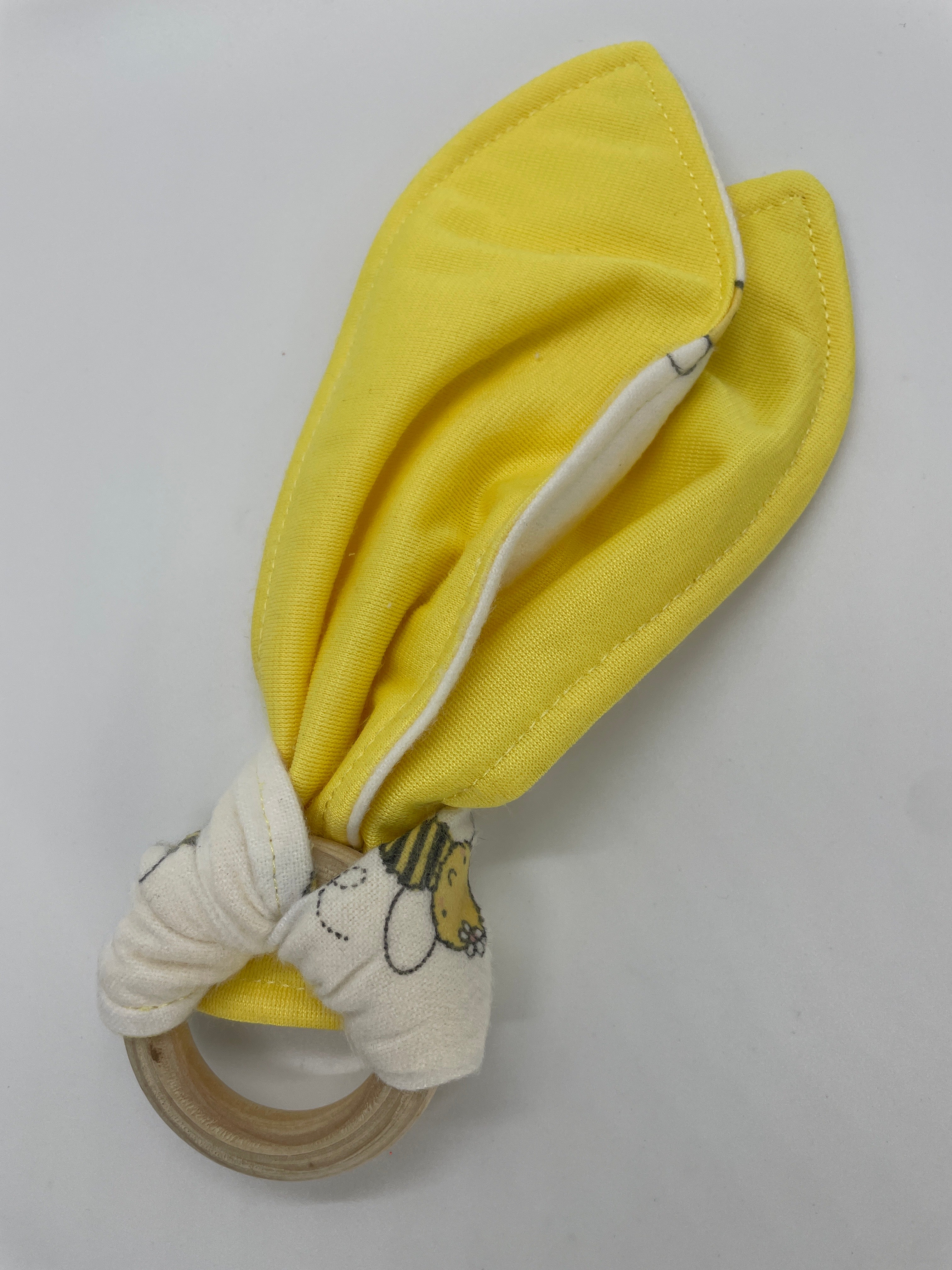 Wood Ring Baby Teether - Bumblebees