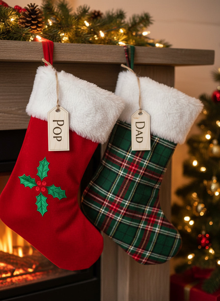 Wooden Name Tags