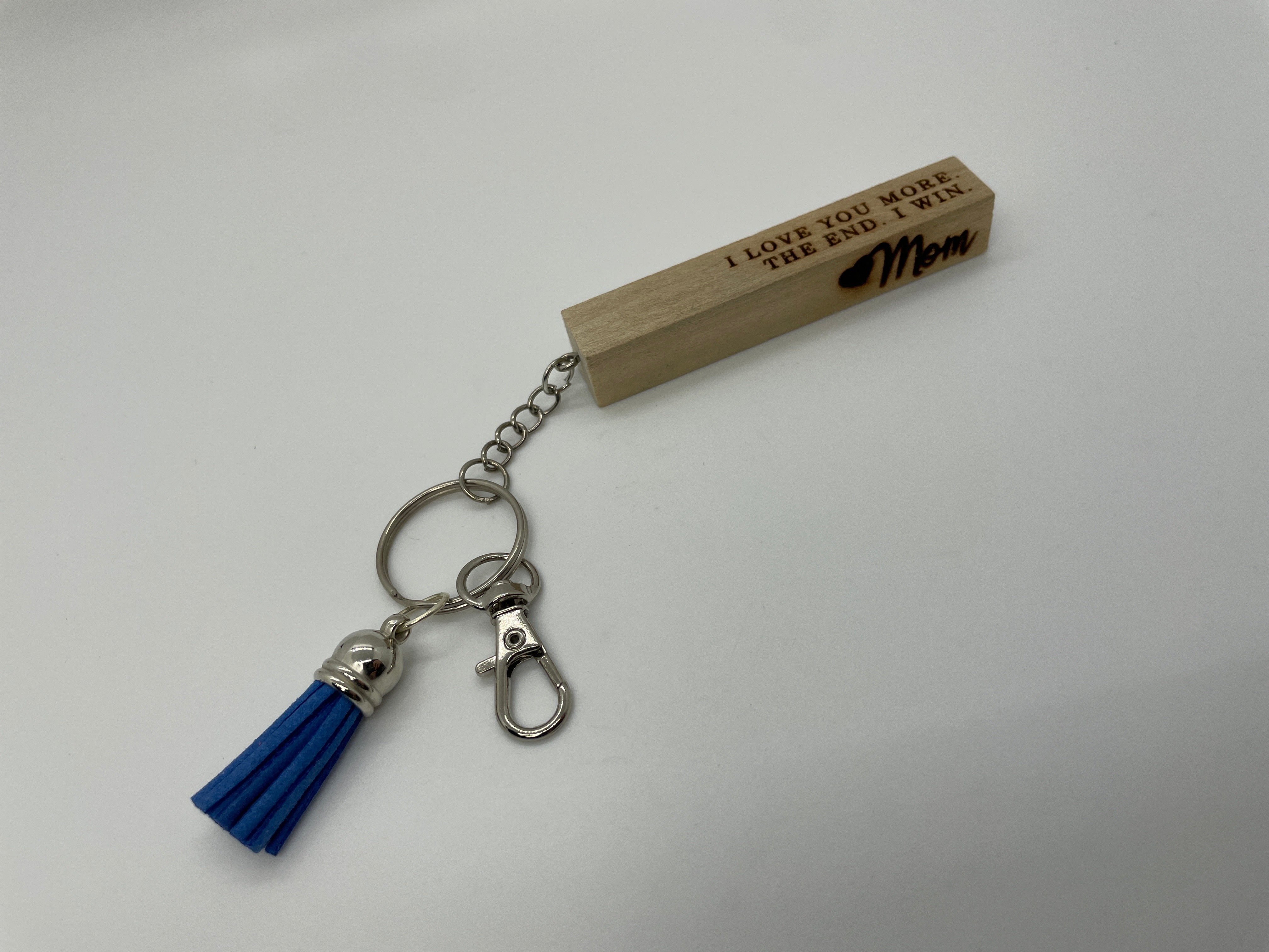Mom "I Love You More" Keyring