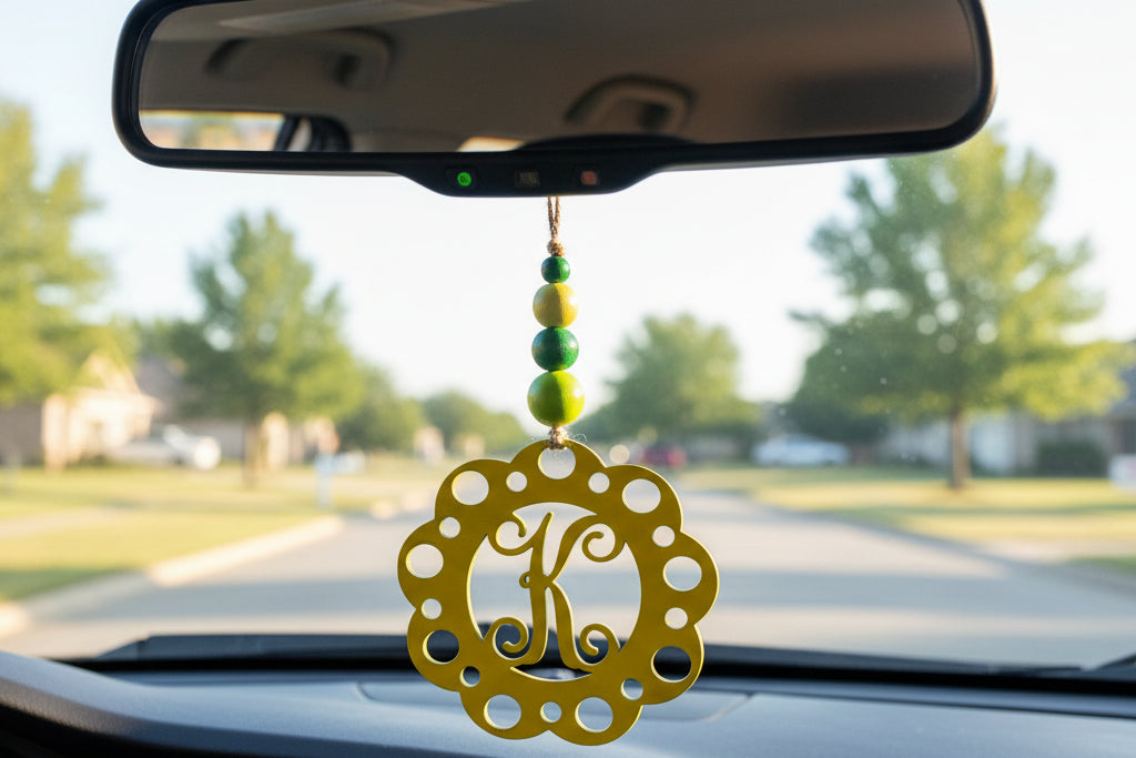 Acrylic Personalized Letter Car Charm/Ornament