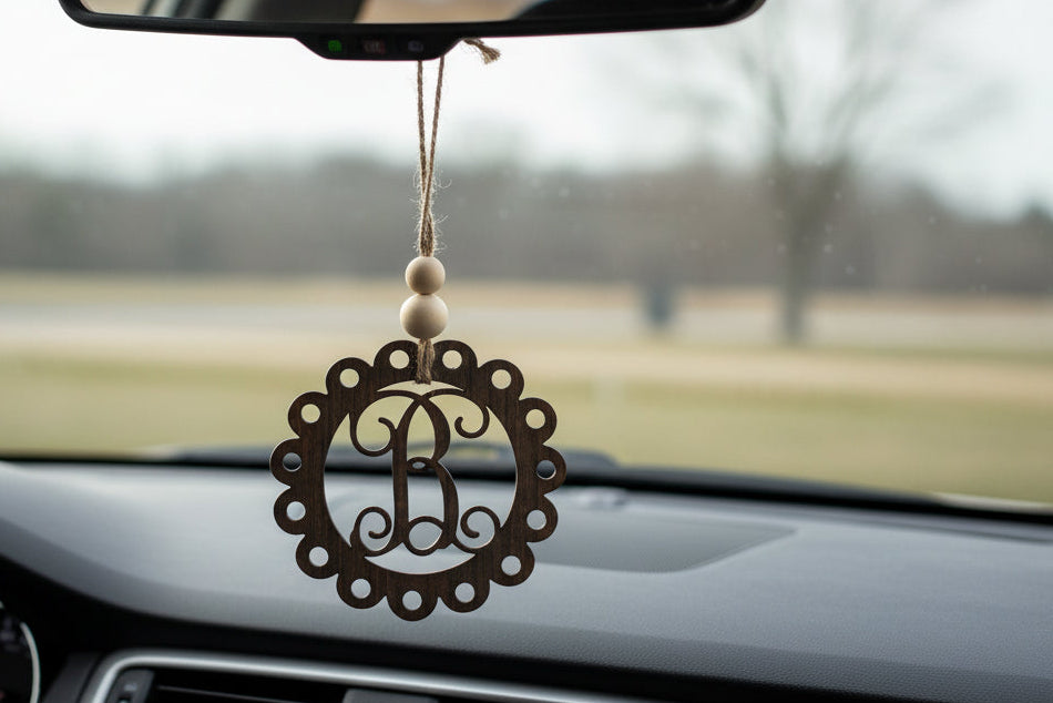 Acrylic Personalized Letter Car Charm/Ornament