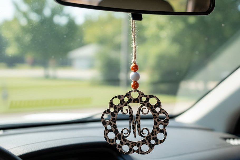Acrylic Personalized Letter Car Charm/Ornament