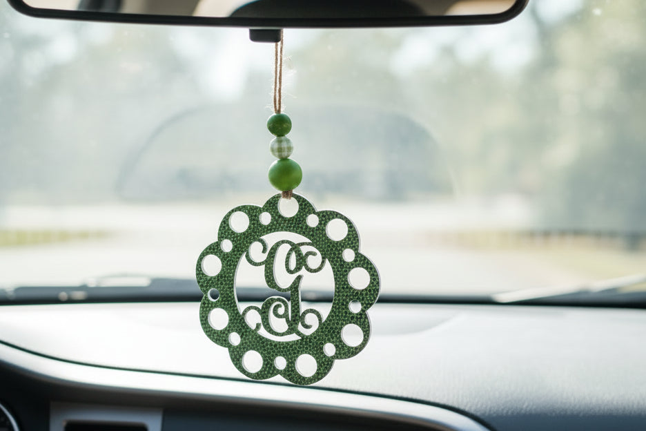 Acrylic Personalized Letter Car Charm/Ornament