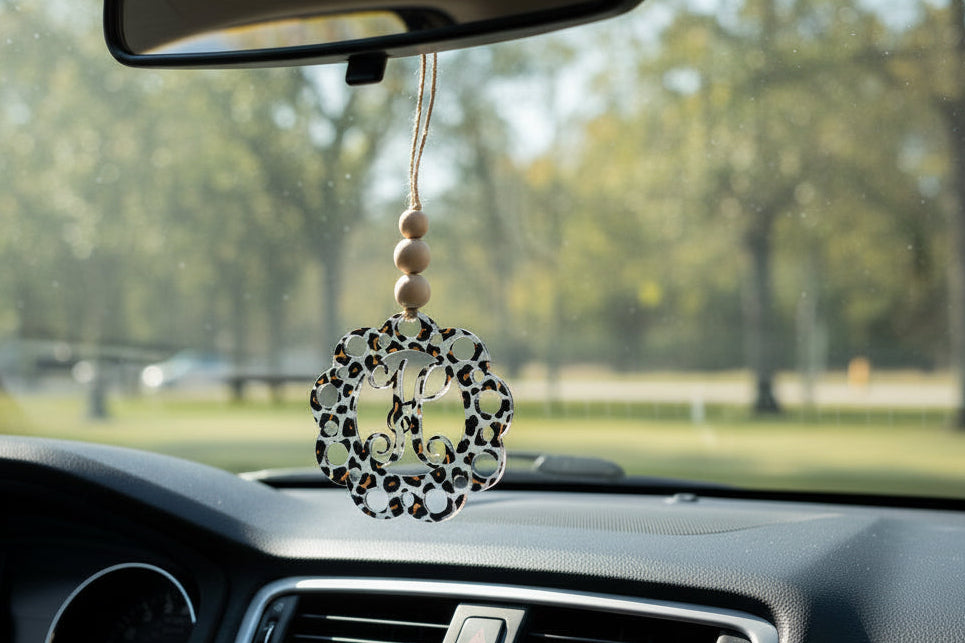 Acrylic Personalized Letter Car Charm/Ornament