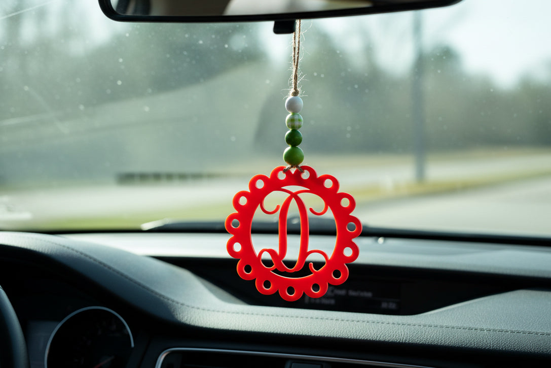 Acrylic Personalized Letter Car Charm/Ornament